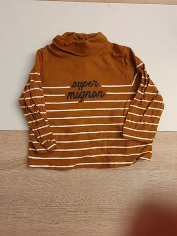 T shirt manches longues col monté 6 mois TAO