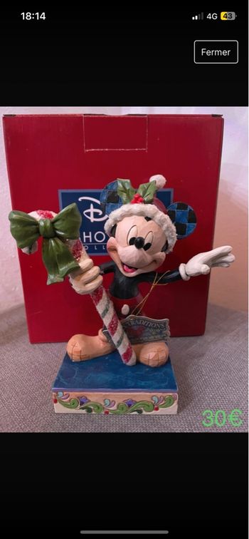 Mickey sucre d’orge Noël 