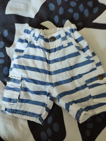 Short type marinière 24 mois Kiabi