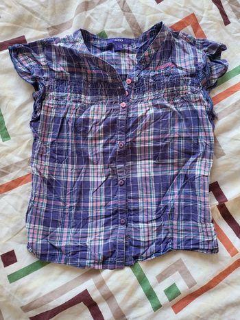 Chemisier sans manches à carreaux