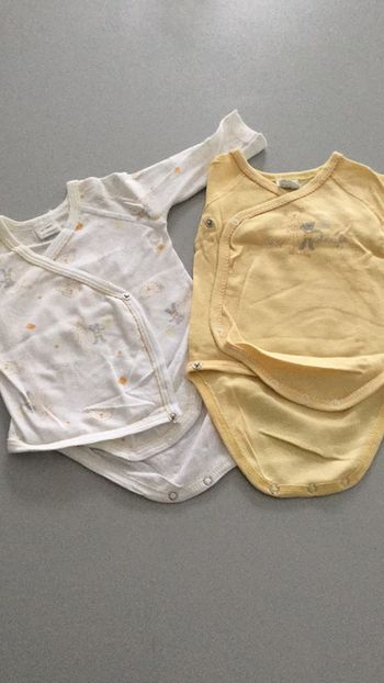 Bodies manches longues lot de 2 Absorba 3mois