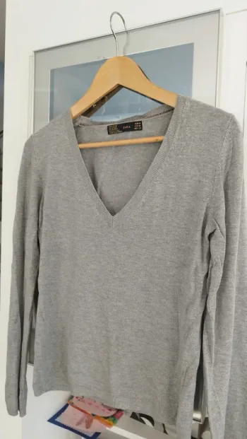 Pull gris Zara taille M