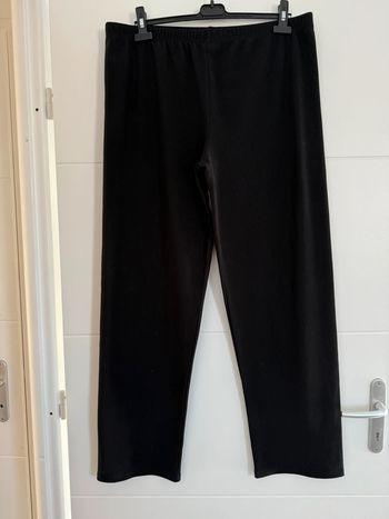 Pantalon legging noir droit long tailleur costume pantaloni pantalones Vloeiende Cal maille côtelé
