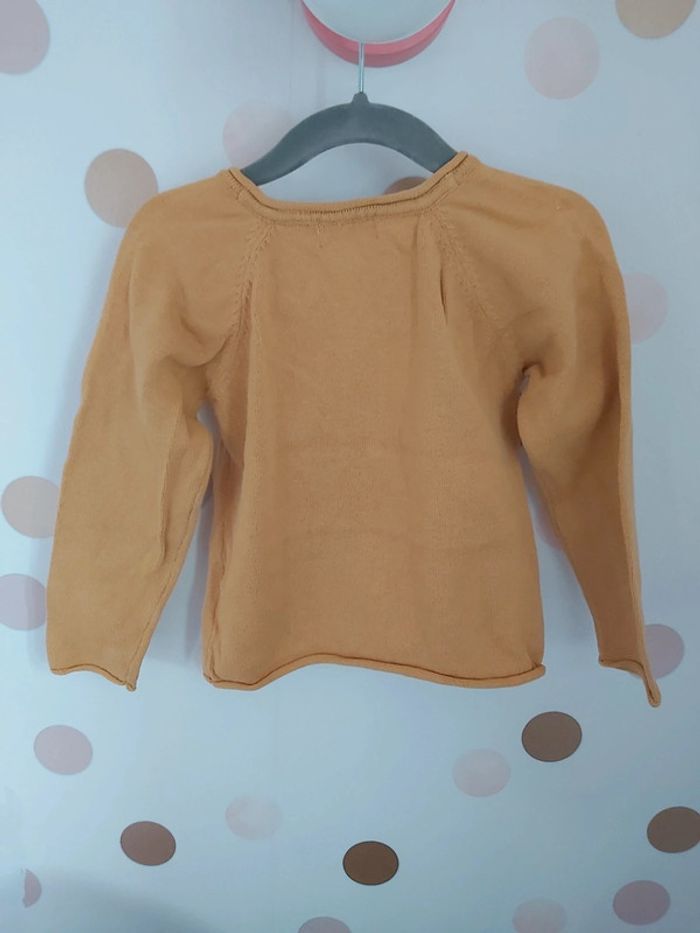 🦋 Gilet moutarde 24m - photo numéro 4