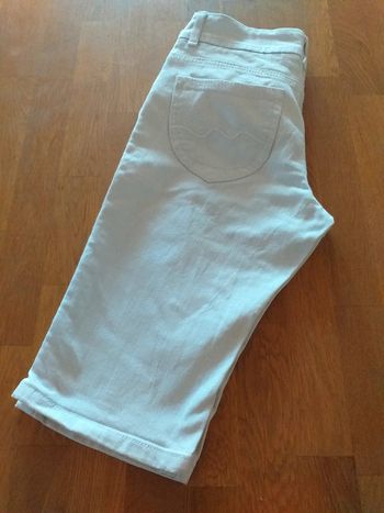 Bermuda blanc jeans 36