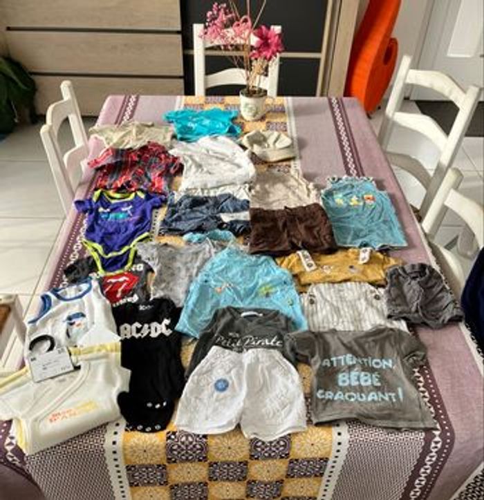 Lot vêtements bébé garçon été 3 mois