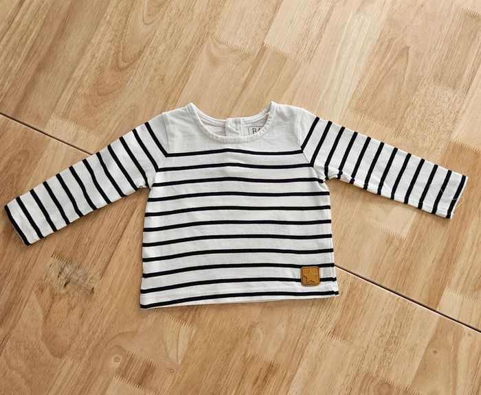 Lot de 3 t shirt manches longues 6/9 mois - photo numéro 4