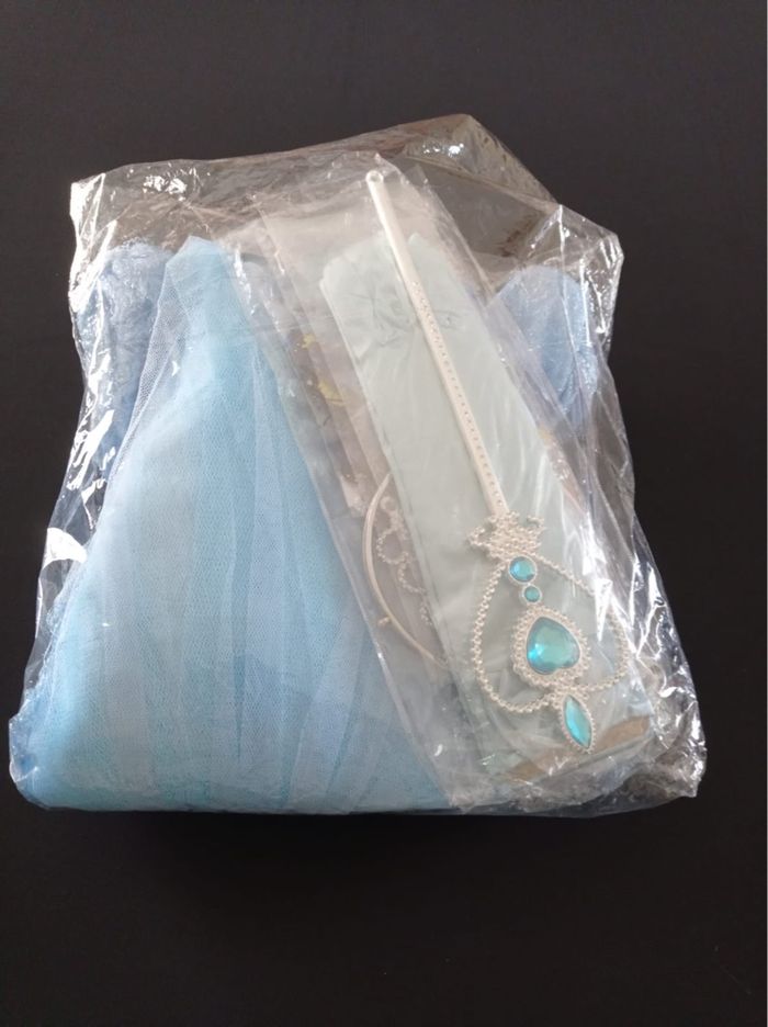 Déguisement robe princesse bleu papillon 6ans - photo numéro 7