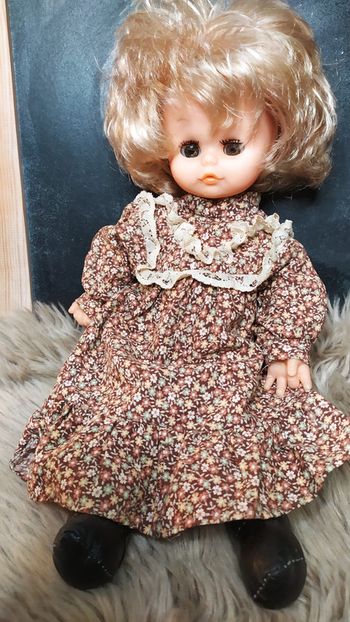 vintage poupée de chiffon '' noustyl '' fabrication française