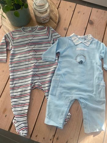 Lot Grenouillères P’tit Bisou 6 mois