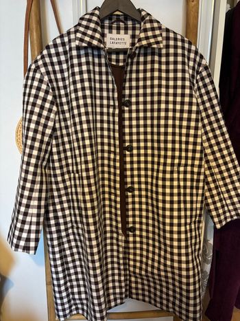 Manteau à carreaux Galeries Lafayette