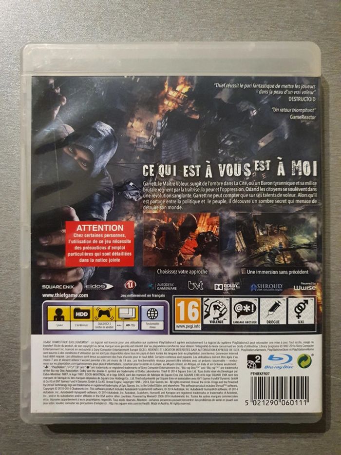 Jeux vidéo PS3 Thief - photo numéro 2