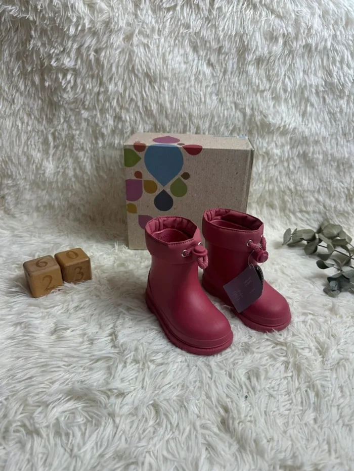Paire de botte de pluie rose Igor taille 23