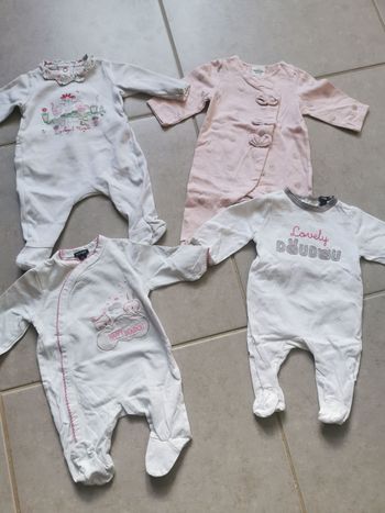 Pyjamas 1 mois cotons