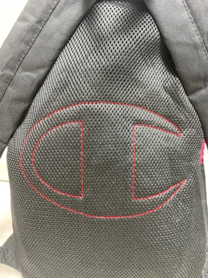 Champion black pink backpack embroided logo - photo numéro 6