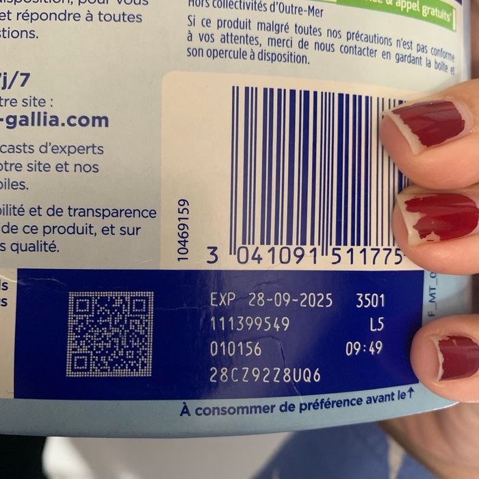 Lait bébé Gallia - photo numéro 2