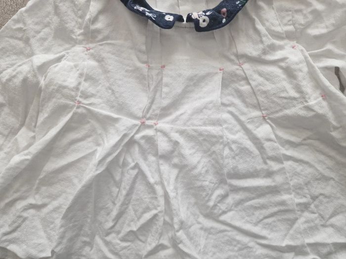 Ensemble Blouse ML légère blanche & short marine à fleurs - 18M - Sergent Major (BE avec defauts)) - photo numéro 11