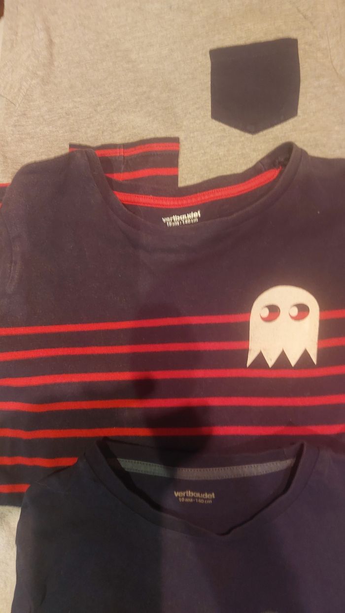 Lot 3 ti shirts manches longues 10 ans - photo numéro 4