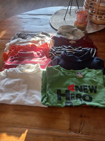 Lot de tee-shirts manches longues bébé 3 mois