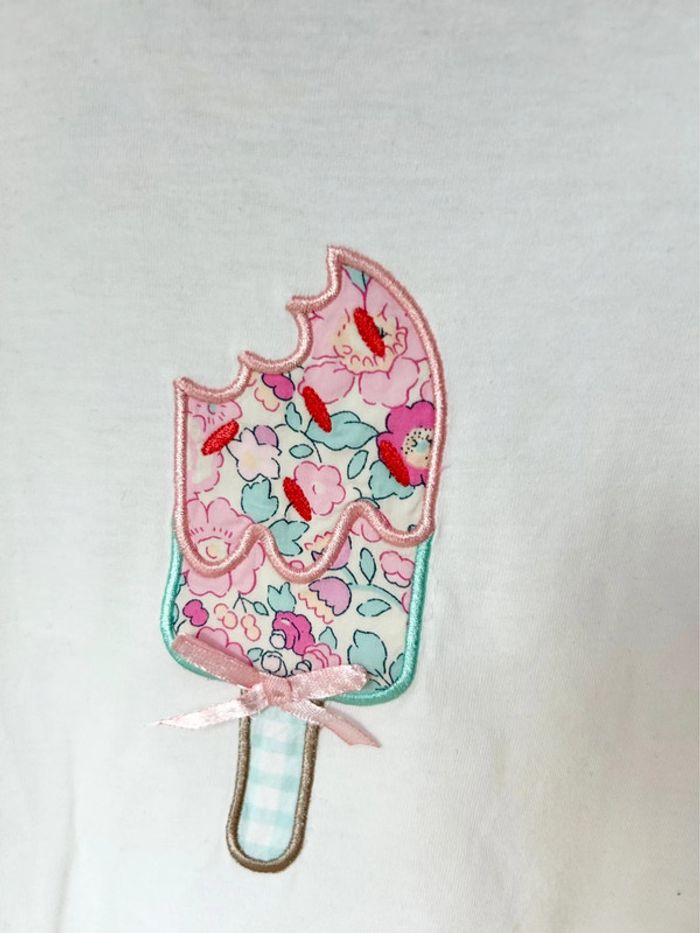 T-shirt fille 5 ans Petit Mistral 🍦 Liberty Betsy - photo numéro 2