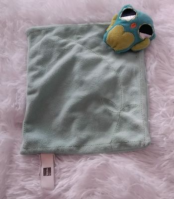 Doudou plat losange hibou vert - Hema