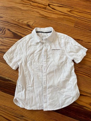 Chemise blanche manches courtes 5 ans