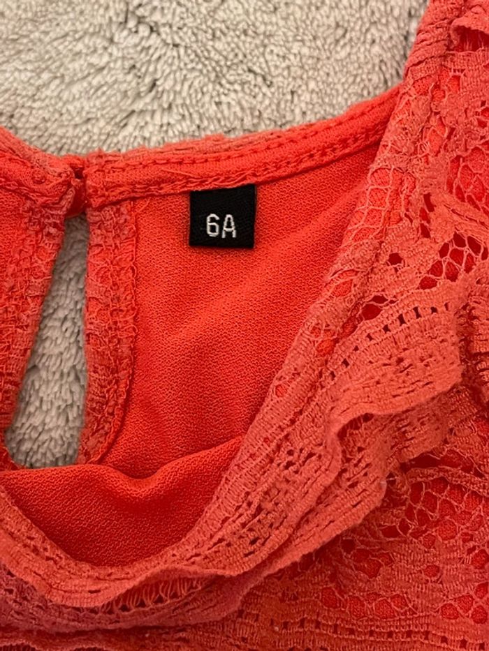 Robe dentelle rose - 6 ans - photo numéro 2