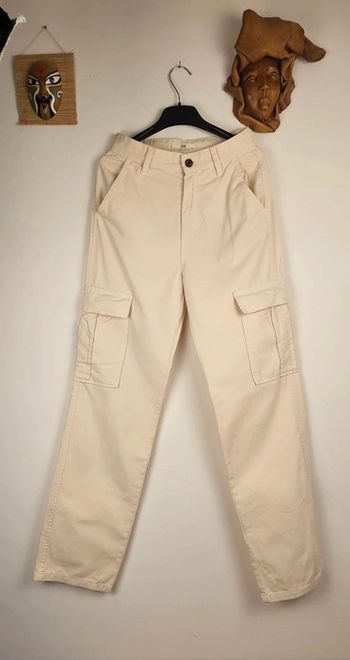 Pantalon stradivarius blanc T:34