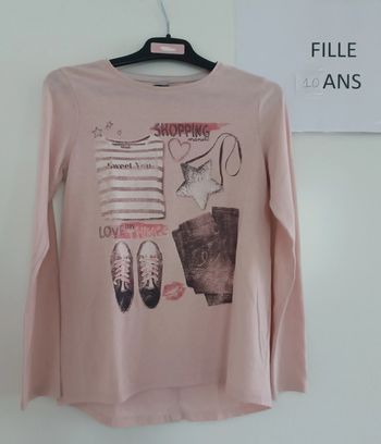 T-shirt ml Kiabi 10 ans