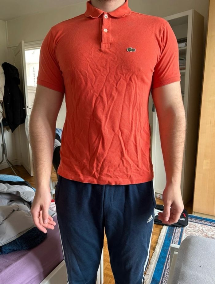 Polo Lacoste corail XS - photo numéro 6
