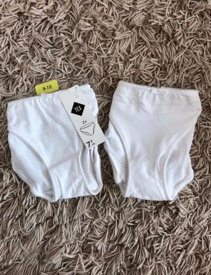 Lot de 2 culottes neuves avec étiquette 8 / 10 ans - photo numéro 2