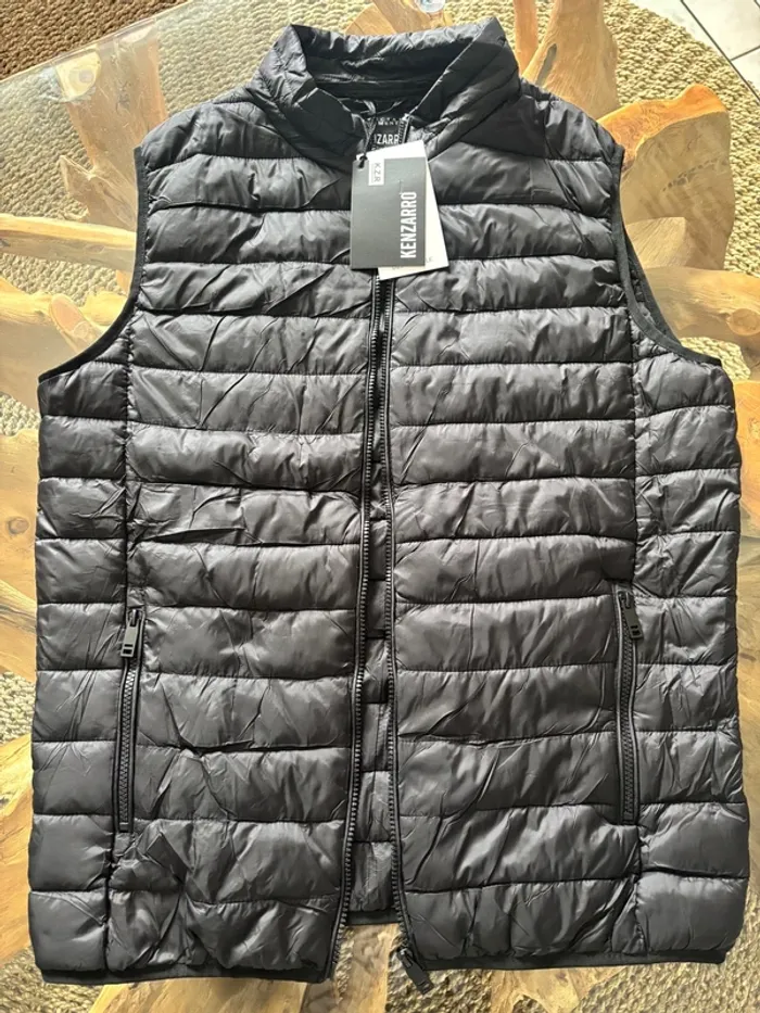 Doudoune veste sans manches légère Kenzarro Paris noir neuf - photo numéro 2