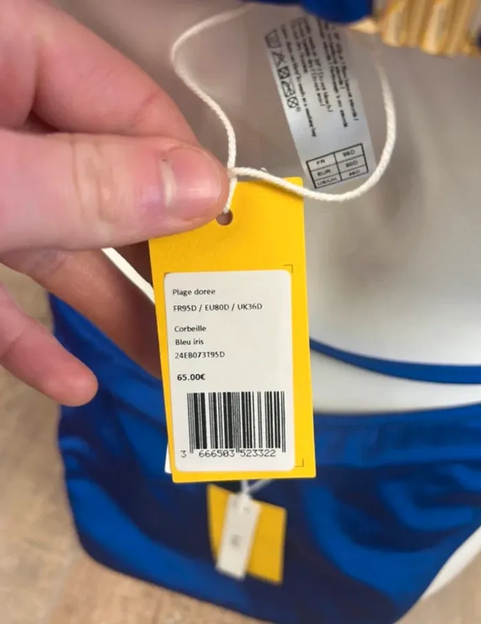 Maillot 2 pièces Ysé bleu iris 38 / M Neuf - photo numéro 4