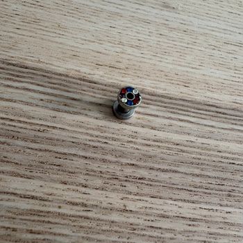 Écarteur strass • argenté et multicolore 🌿