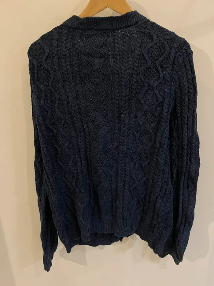 Knit cardigan navy blue Chaps size M - photo numéro 7