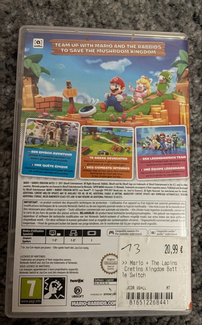 Mario + Rabbids Kingdom Battle (Nintendo Switch) - photo numéro 2