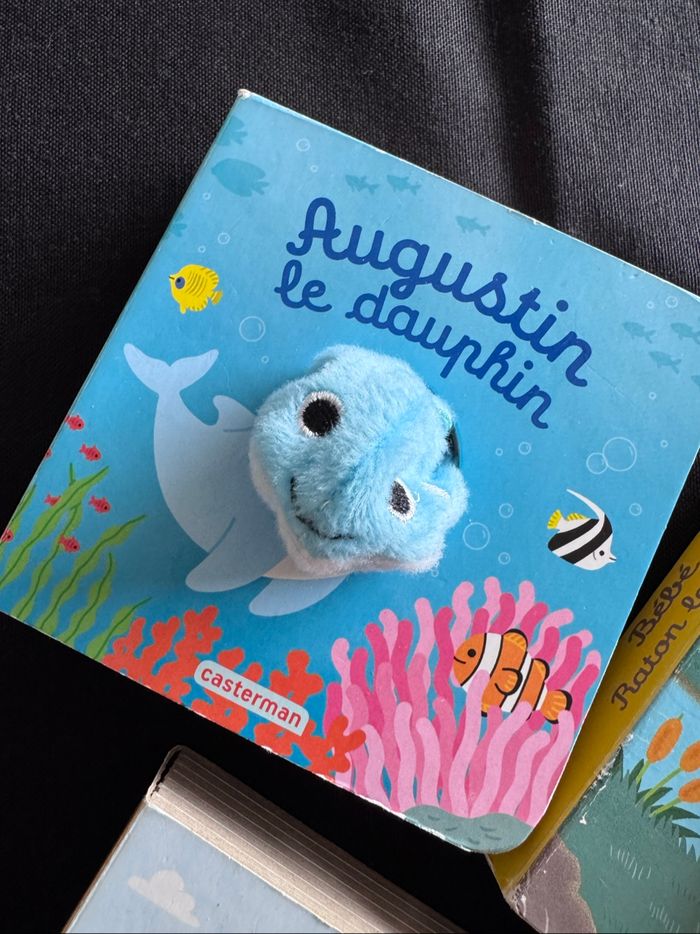 Lot de 3 petits livres marionnettes animaux - photo numéro 2