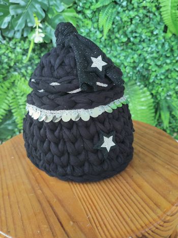 Création crochet petit panier en Trapilho