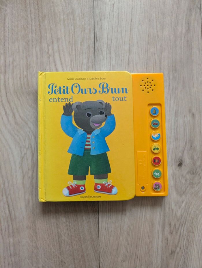 Livre sonore tout carton petit Ours Brun