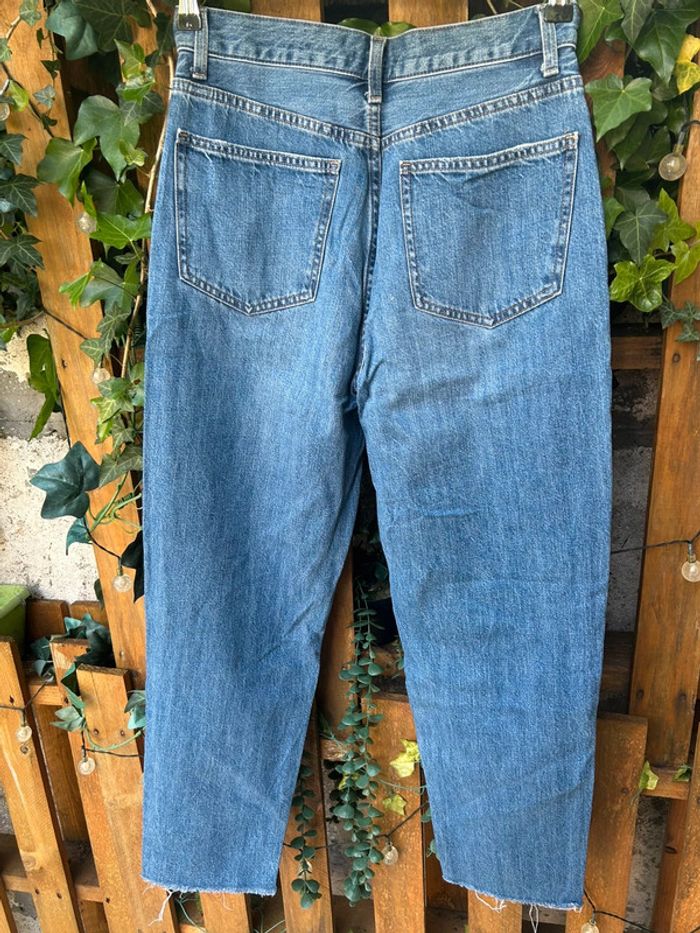 Jean bleu clair femme uniqlo bleu usée trouée taille 38 boyfriend - photo numéro 7