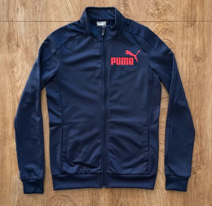 Gilet/Veste de sport à zip complet bleu marine Puma, homme, taille XS - photo numéro 2