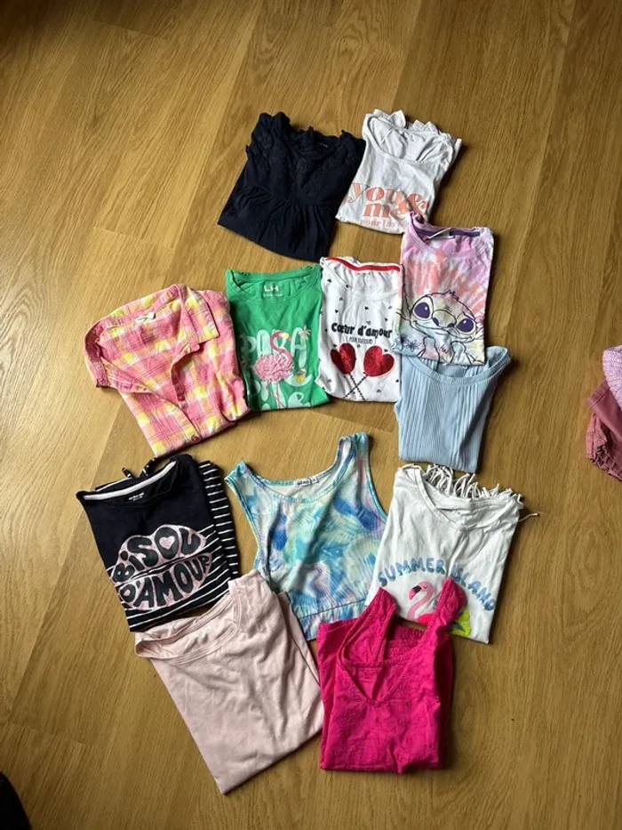 Lot tee-shirts fille 12 ans
