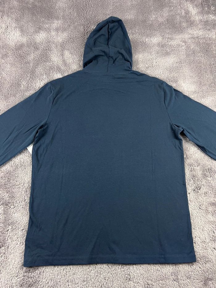 T-shirt manches longues à capuche Ralph Lauren Bleu marine logo rouge Taille M - photo numéro 2