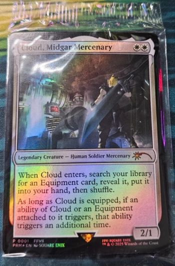 Magic mtg final fantasy cloud promo
