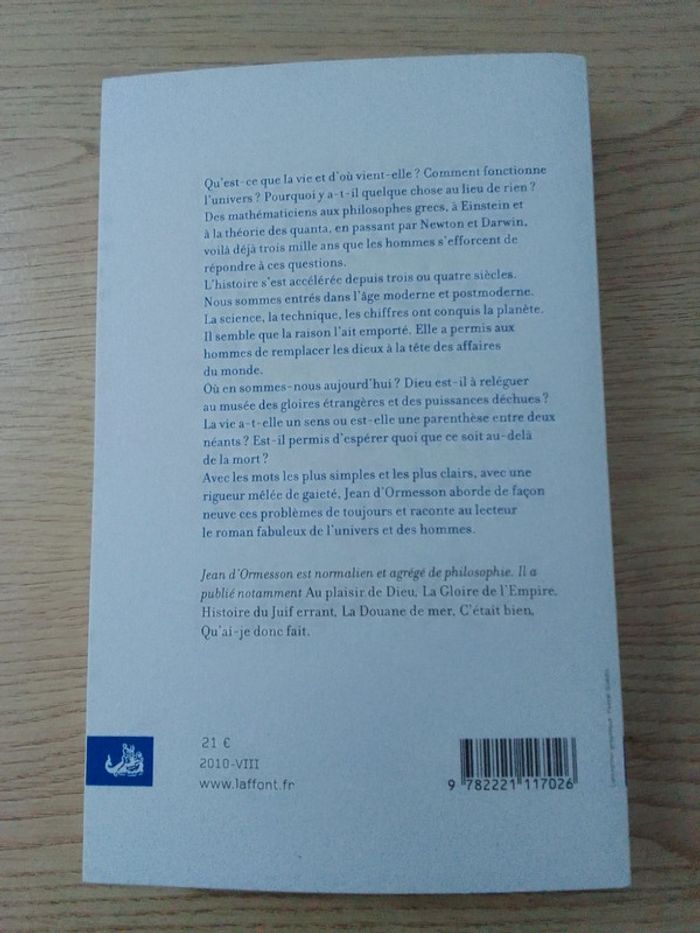 Jean d'Ormesson - C'est une chose étrange à la fin que le monde - photo numéro 2