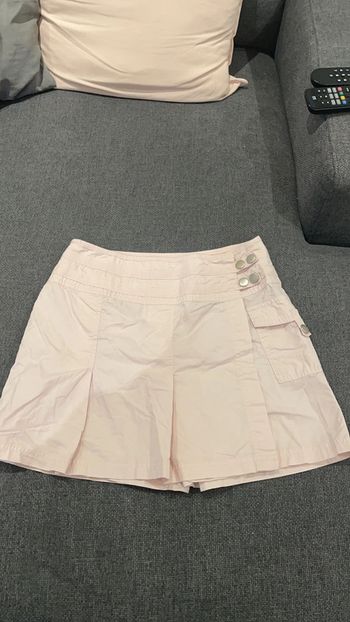 Jupe short rose camaïeu