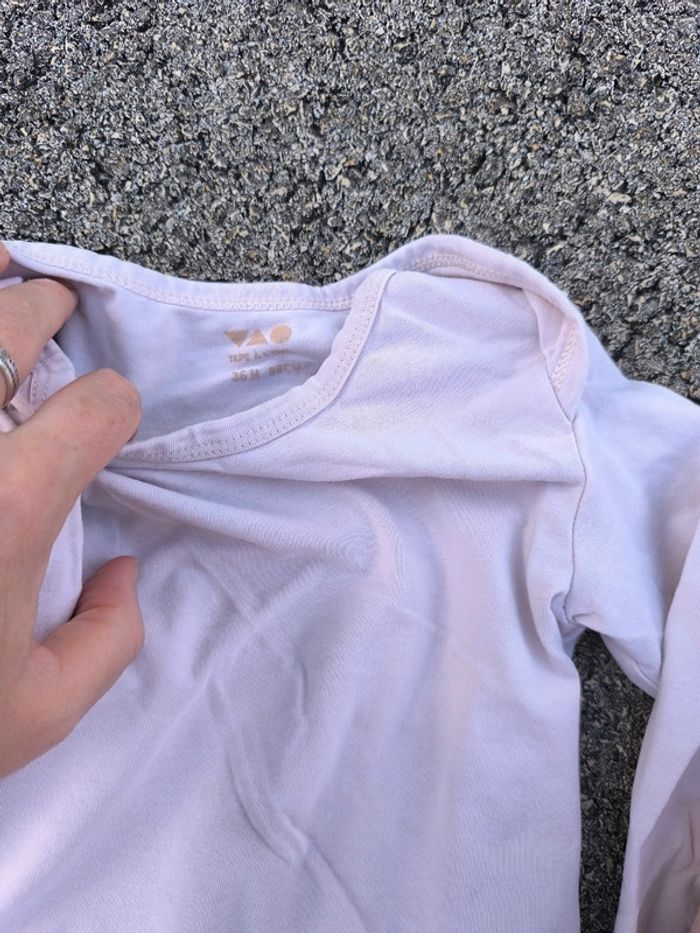 Lot de 4 body manches longues taille 3 ans en très bon état et bon état - photo numéro 4