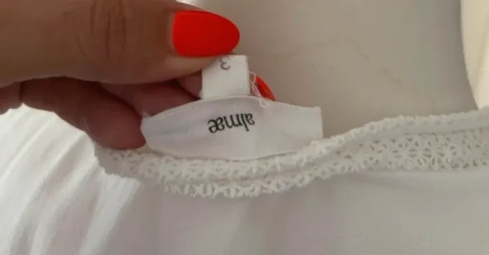 Almae blouse haut top blanc taille 3/40 Excellent état - photo numéro 5