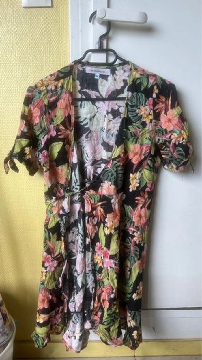 Robe courte portefeuille tropicale Banana Moon - photo numéro 4