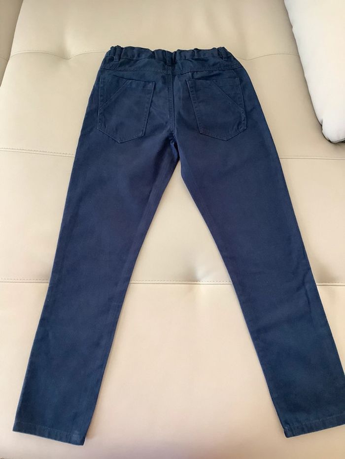 Jean bleu marine Régular 10 ans taille réglable - photo numéro 7